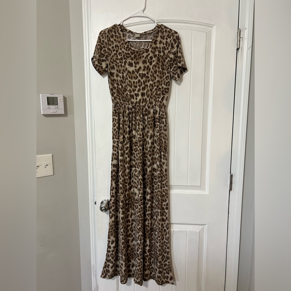 Cheetah print boutique dress